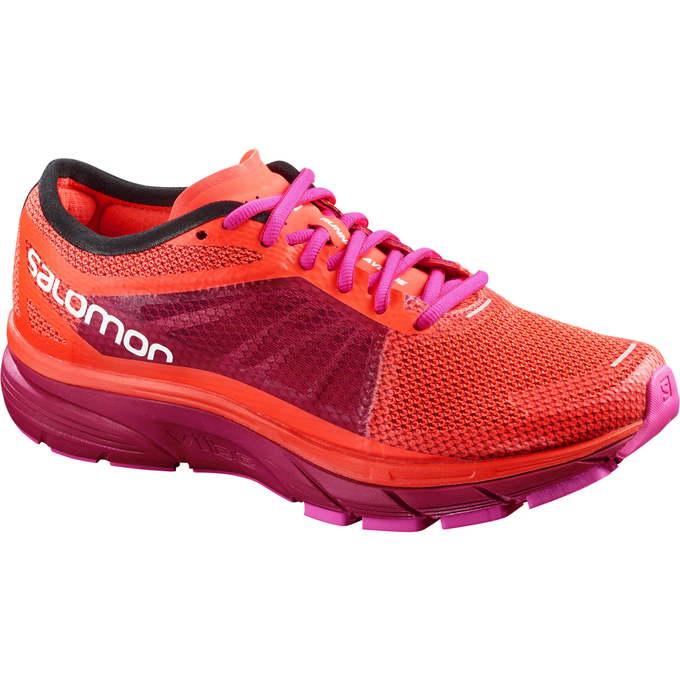 Zapatillas De Running Salomon Mujer Naranjas / Moradas - Salomon Argentina SONIC RA W ,480596-KEY